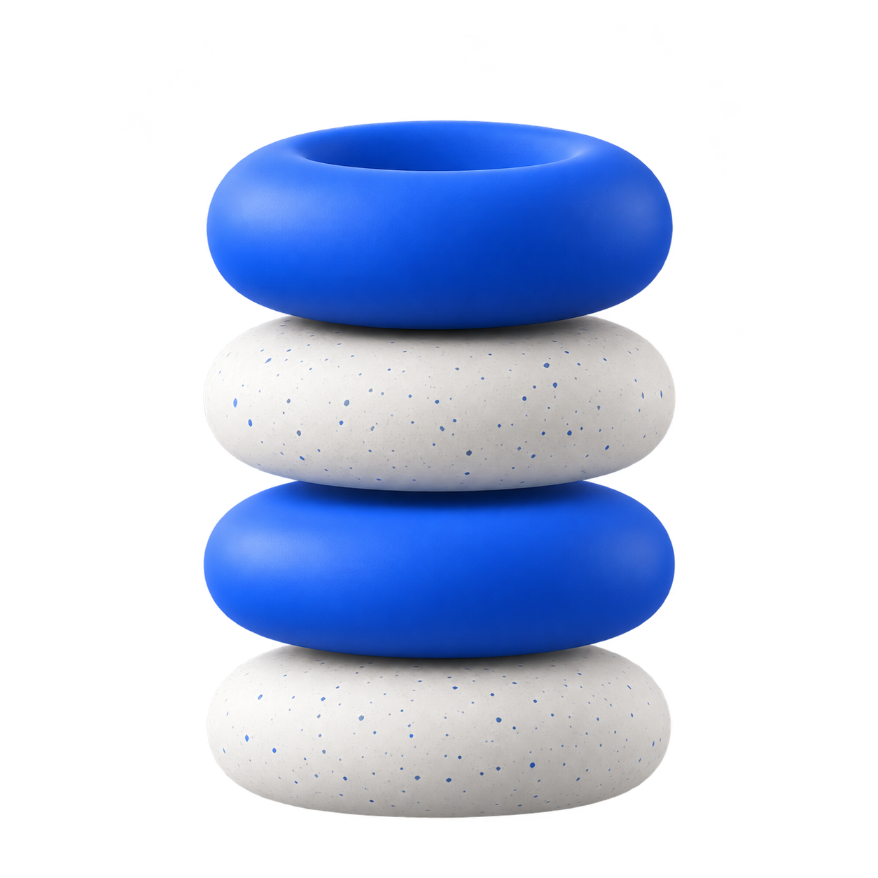 Blue spiral figure
